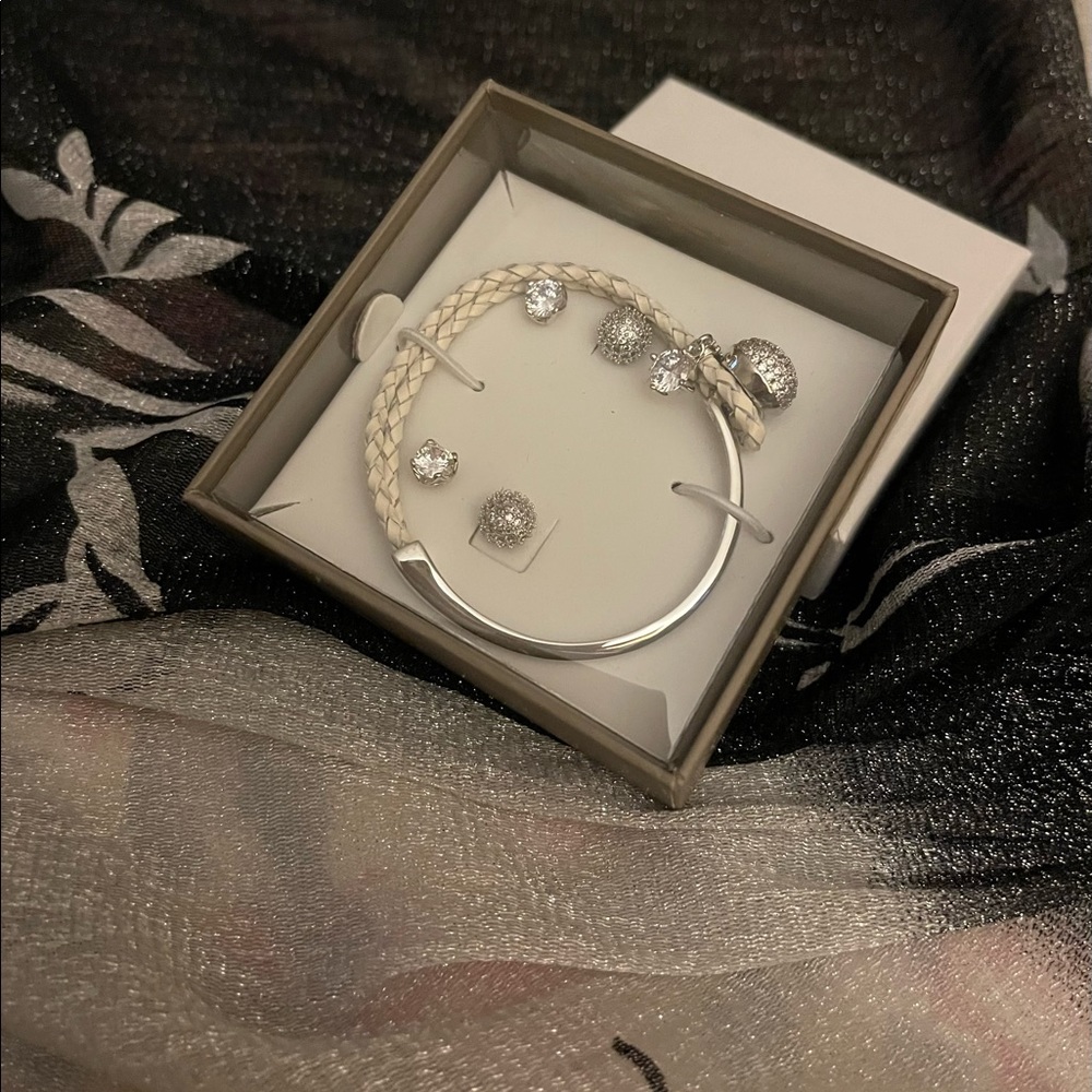 Infinity & Co. England, New In Box, Bracelet and Earrings set.